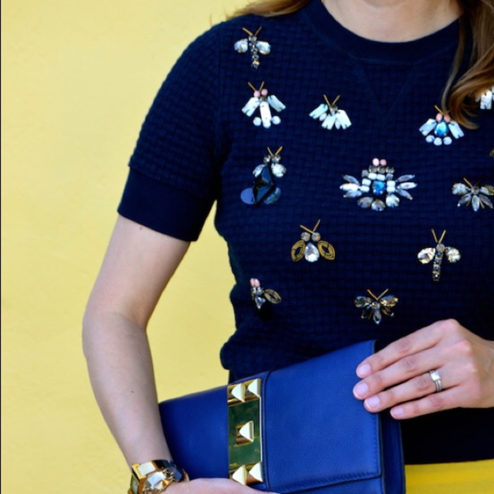 Banana Republic Embellished Insect Sweatshirt